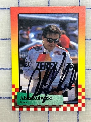 Vintage Alan Kulwicki Autographed 1989 MAXX #7 NASCAR Card – Rare Collectible - Image 1 of 3