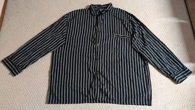 Camisa Hanes Hombres XX Grande Multicolor Rayas Mezcla Algodón Abotonada Manga Larga23 Foto 1 de 4