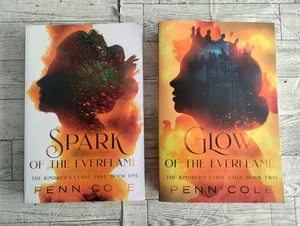 The Kindred's Curse Saga - 2 Books - Spark / Glow of the Everflame - Penn Cole - Imagen 1 de 13