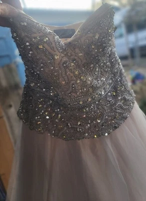 Nuevo vestido de novia Camille La Vie con tonos bajos beige. Muy impresionante talla 8. Foto 1 de 4