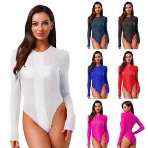 Mujeres Trajes de baño Bodycon Mono Brillante Body Juegos con disfraces Ropa interior transparente Sexy - Imagen 1 de 90