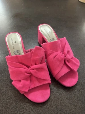 Sandalias para mujer Worthington rosa intenso con detalle de lazo talla 6,5 Foto 1 de 4