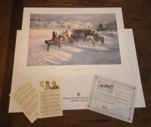 John Clymer Lithograph The Meeting 1878 Charles Goodnight and Quanah Parker - Picture 1 of 19