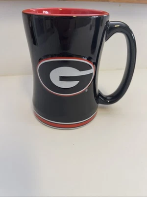 Georgia Bulldogs Black 12oz. Coffee Mug Cup Logo Brands New - Image 1 of 4