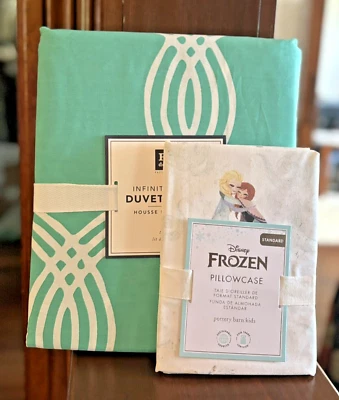 Disney Pottery Barn Frozen Funda de Almohada Princesa Elsa + Edredón Regalo de Vacaciones SET 2 - Foto 1 de 4