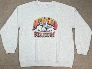 Charlie Hustle Clothing Co Vtg Arrowhead Stadium Kansas City Sweatshirt Size 2X - Picture 1 of 13