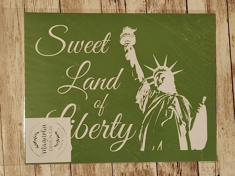 Magnolia Design Co Adhesivo Reutilizable Serigrafía Plantilla 🇺🇸 Lady Liberty Foto 1 de 1
