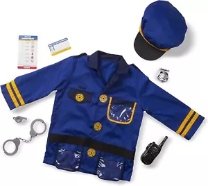 unisex-children Police Officer Role Play Costume Dress-Up Set (8 pcs) - Picture 1 of 7
