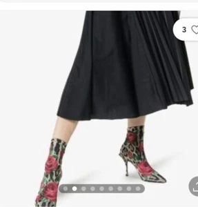 Dolce & Gabbana Floral Print Sock Boots, Authentic - Picture 1 of 12