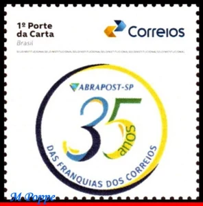 24-91 BRASILIEN 2024 35 JAHRE CORREIOS FRANCHISES, ABRAPOST-SP, POST, POSTFRISCH - Bild 1 von 2