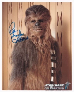 Autografo firmato PETER MAYHEW 20x25cm STAR WARS di persona autografo ACOA CHEWIE - Foto 1 di 2
