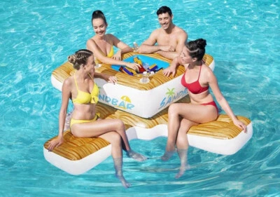 WEHNCKE Bestway® 43296 - Sandbar, Schwimminsel, Badeinsel ca. 246 x 246 cm - neu