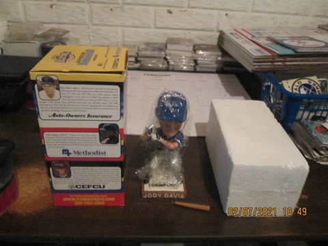 MWL Peoria Chiefs Jody Davis Vintage #7 2006 SGA NIB Baseball Bobblehead Cover