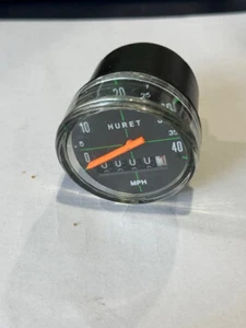 ! VINTAGE HURET SPEEDOMETER HEAD NEVER USED BLACK PLASTIC GREAT SHAPE BICYCLE - Picture 1 of 4