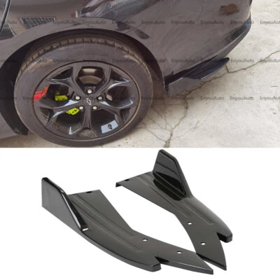 For Chevrolet Camaro Universal Rear Bumper Lip Splitter Diffuser Glossy Black Foto 1 de 4