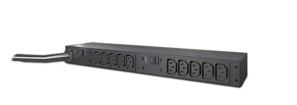 APC Rack Mount PDU, Basic 200V-240V/30A, (10) Outlets, 1U Horizontal Rackmount ( - Image 1 of 3