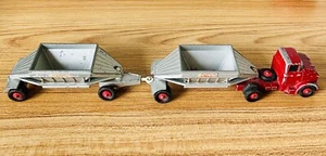 Vintage 1964 Lesney Matchbox King Size K-4 Fruehauf Hopper Train Red Semi Truck - Picture 1 of 9