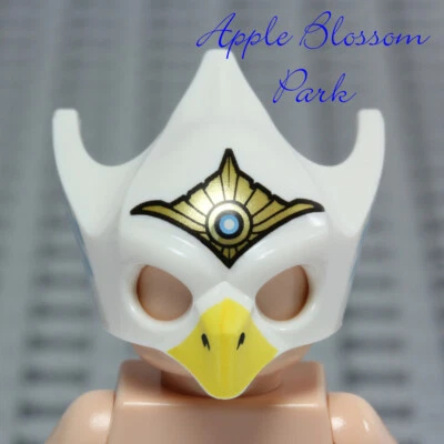 LEGO Eris WHITE BIRD MASK - Legends of Chima Eagle Beak Minifig Head-Gear Helmet - Image 1 of 4