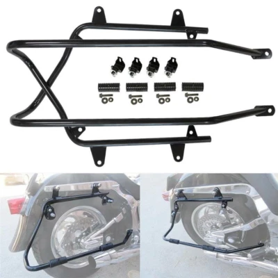 Hard Saddlebags Conversion Bracket Mount Kit w/Hardware For Harley Softail Model - Image 1 of 4
