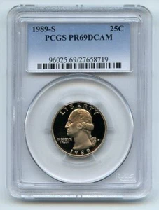 1989 S 25C Washington Quarter Proof PCGS PR69DCAM - Picture 1 of 1