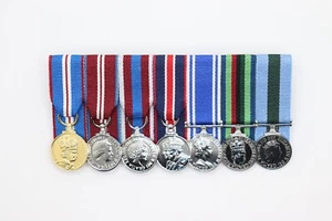 Golden Diamond Platinum Coronation Police RUC & PSNI Mounted Miniature Medals - Picture 1 of 2