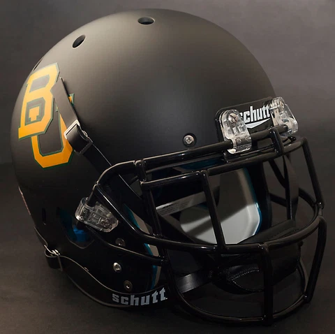 *CUSTOM* BAYLOR BEARS NCAA Schutt XP GAMEDAY Football Helmet w/EGOP Facemask Cover