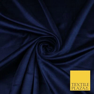 NAVY BLUE Soft Velvet Velour Fabric Stretch Material 72" SUPER WIDE 9406 - Image 1 of 3