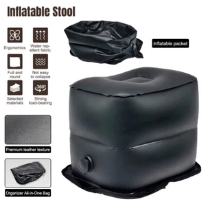 Inflatable Flight Footrest Pillow Adjustable for Airplane Car Bus Travel Pillow - Picture 1 of 12