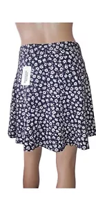 NUOVO! Forever 21 Misses/Gonna donna mini TG 31 (11/12) floreale blu scuro/crema - Foto 1 di 8