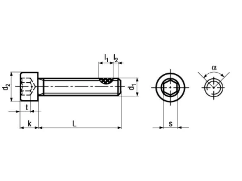 Din 912 / Iso 4762 Viti Cilindro, Tuflok Fleck Antiaderente, Acciaio Inox A2 - Immagine 1 di 1