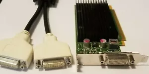 Dell OptiPlex 960 980 990 9010 9020 Desktop Dual DVI Monitor Video Card Low Pro - Picture 1 of 10