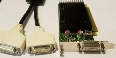 Dell OptiPlex 960 980 990 9010 9020 Desktop Dual DVI Monitor Video Card Low Pro - Image 1 of 4