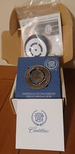 NIB SILVER Cadillac Motor Car Division Heritage of Ownership Grille Medallion V - Picture 1 of 5