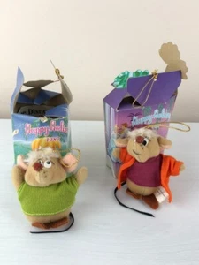 McDonald's (1987) - Disney's Cinderella - Gus & Jaq Plush Ornaments - Picture 1 of 4