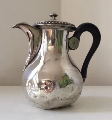Théière Verseuse Chocolatière Argent massif Minerve Manant Paris  - Photo 1/4