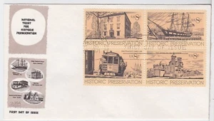 TurtlesTradingPost - Historic Preservation #1440-3 1971 FDC Bazaar 4er Block - Bild 1 von 1