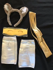 HALLOWEEN WEAR COSTUME ACCESSORIES HEAD BAND EARS SILVER ARM BANDS EYE MASK WOW - Picture 1 of 1