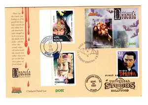 Estados Unidos # 3169 Drácula e Irlanda Drácula S/S y Rumania sellos FDC por Hideaki Nakano - Imagen 1 de 1