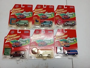 Johnny Lightning BOOGIE VANS Set Of 6 J-8 - Picture 1 of 2