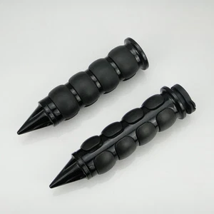 1 inch Black Handlebar Handle Grips For Honda Yamaha Suzuki Kawasaki Triumph - Picture 1 of 5
