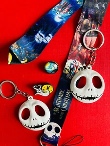 Disney The Nightmare before Christmas Lanyard, Keyrings, & Pins Buttons bundle1a - Picture 1 of 3