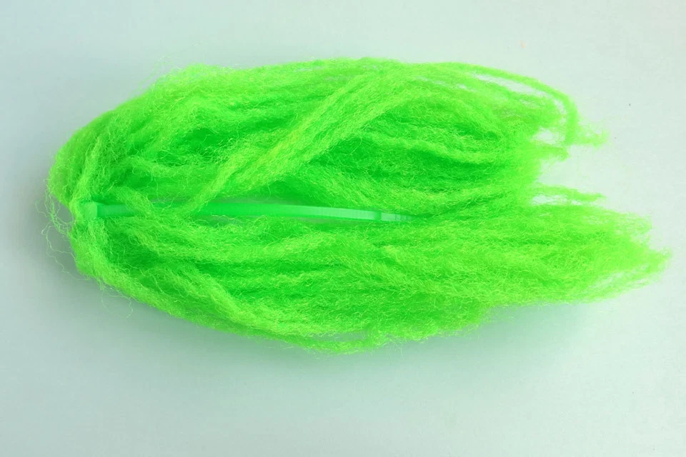 1x PARA POST VERT FLUO fibres synthetiques 20 cm montage mouches fly tying green - Photo 1/1