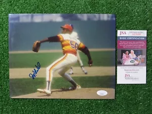 Maglia arcobaleno firmata JR RICHARD 8x10 HOUSTON ASTROS FOTO JSA COA - Foto 1 di 4