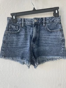 NWT PacSun High Rise Festival Denim Jean shorts Women Size 24 - Picture 1 of 8
