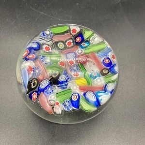 Multi Colored Millefiori Paperweight Scramble - Picture 1 of 5