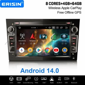 64GB Android 14 Autoradio Navi Opel Astra H Corsa D Antara Zafira Vectra Signum - Bild 1 von 24