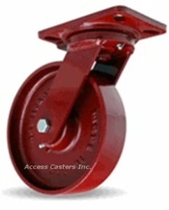 S-HS-8MB 8" x 2" Hamilton HS Swivel Caster, Metal Wheel, 1,500 lb. Capacity - Picture 1 of 2