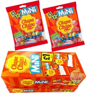 CHUPA CHUPS 15 MINI Piruletas de Sabor Surtido 72g (4/8/12 Bolsas CAJA COMPLETA) - Imagen 1 de 5