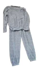 Teen Boys Girls Loungewear Plush Pajamas Set With Pants Outfits Round Neck Top - Picture 1 of 1