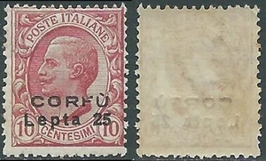 1923 CORFU EFFIGIE 25 LEPTA SU 10 CENT MNH ** - RB42-3 - Picture 1 of 1